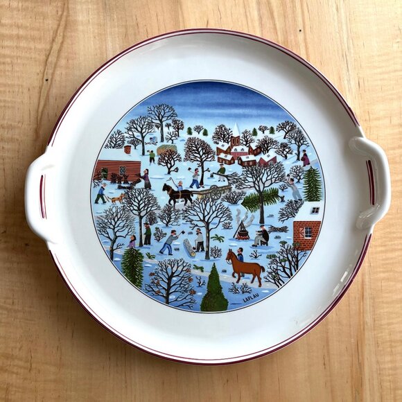 Villeroy & Bosh Naif Christmas Serving Platter Porcelain from Luxembourg - Picture 3 of 8